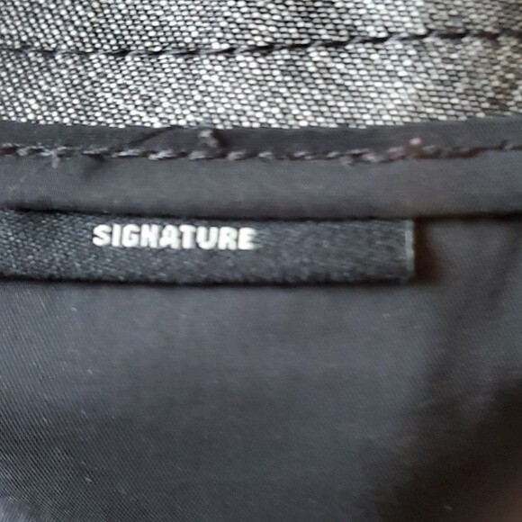 TALBOTS LINEN DRAWSTRING WIDE STRAIGHT LEG GRAY PANTS SIZE 10 BEACHY HIGH WAIST - Picture 8 of 11